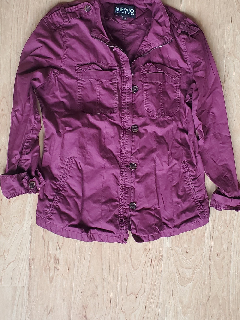 Buffalo David Bitton Women's Button-Front Jacket - Plum